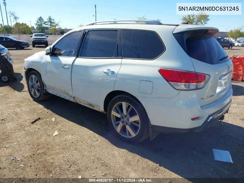 2013 Nissan Pathfinder Platinum VIN: 5N1AR2MN0DC631245 Lot: 40828757