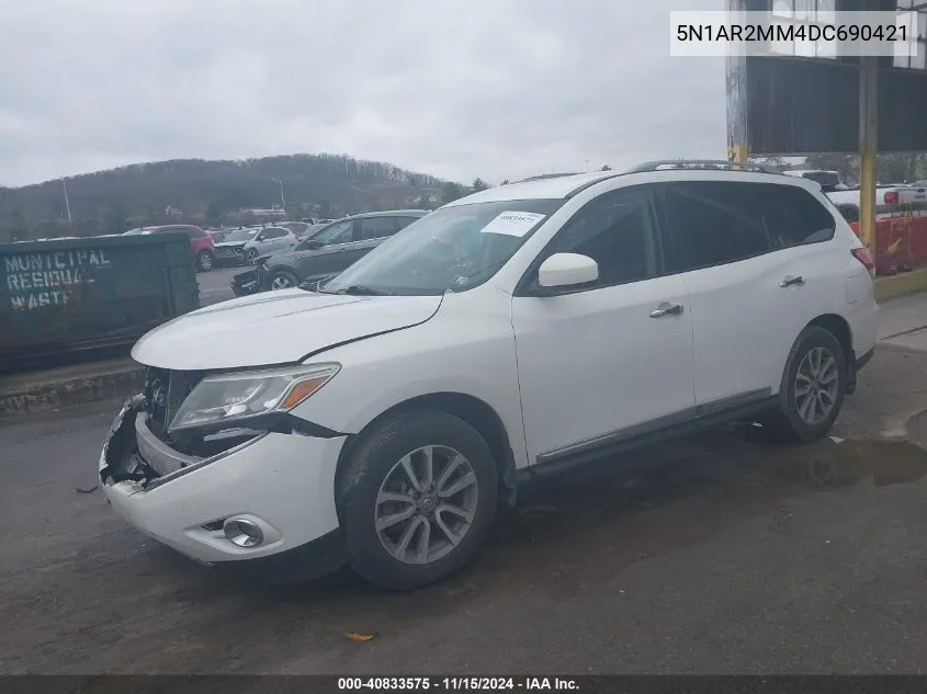 2013 Nissan Pathfinder Sl VIN: 5N1AR2MM4DC690421 Lot: 40833575