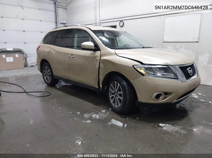 2013 Nissan Pathfinder Sv VIN: 5N1AR2MM7DC646428 Lot: 40835523