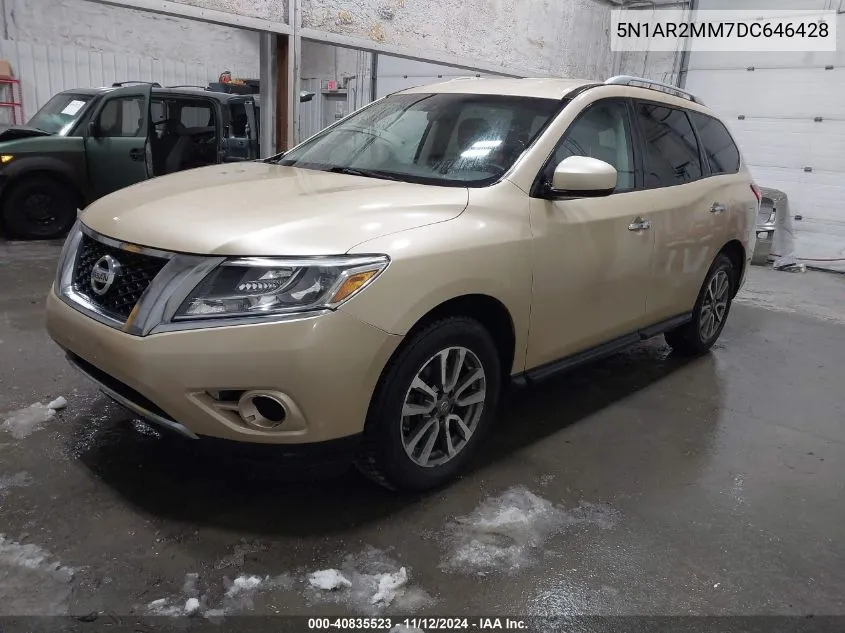 2013 Nissan Pathfinder Sv VIN: 5N1AR2MM7DC646428 Lot: 40835523