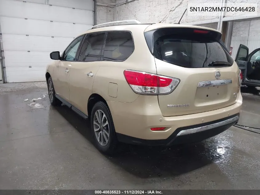 2013 Nissan Pathfinder Sv VIN: 5N1AR2MM7DC646428 Lot: 40835523