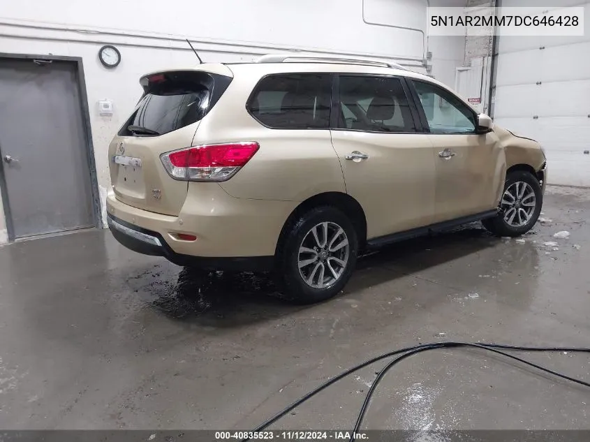 2013 Nissan Pathfinder Sv VIN: 5N1AR2MM7DC646428 Lot: 40835523