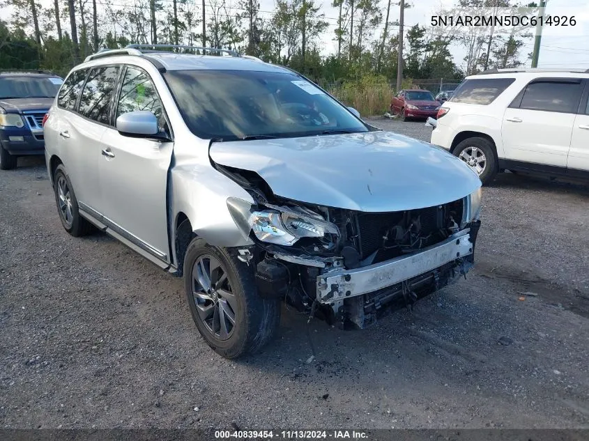 2013 Nissan Pathfinder Sl VIN: 5N1AR2MN5DC614926 Lot: 40839454