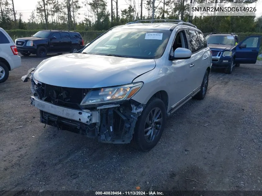 2013 Nissan Pathfinder Sl VIN: 5N1AR2MN5DC614926 Lot: 40839454