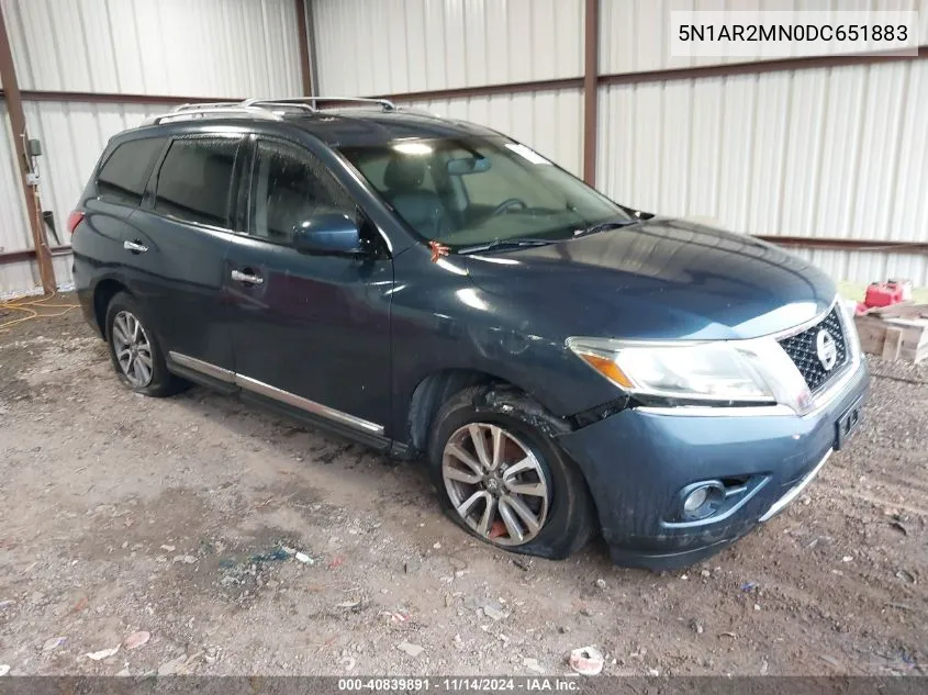 5N1AR2MN0DC651883 2013 Nissan Pathfinder Sl