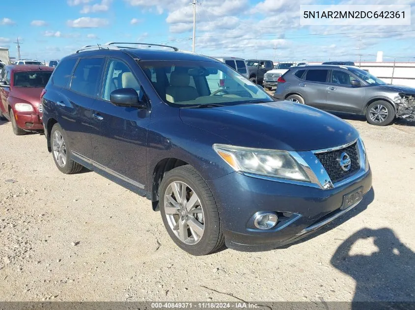 5N1AR2MN2DC642361 2013 Nissan Pathfinder Platinum