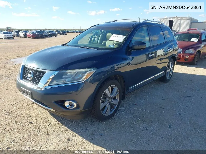 5N1AR2MN2DC642361 2013 Nissan Pathfinder Platinum