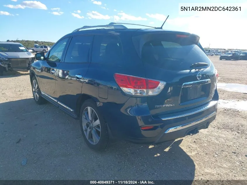 5N1AR2MN2DC642361 2013 Nissan Pathfinder Platinum