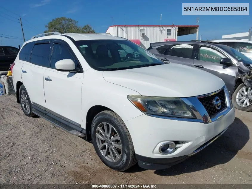 2013 Nissan Pathfinder Sl VIN: 5N1AR2MM8DC685884 Lot: 40860687