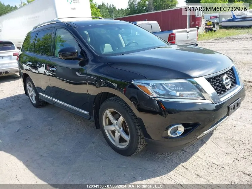 2014 Nissan Pathfinder S/Sv/Sl/Platinum VIN: 5N1AR2MM6EC732976 Lot: 12034936