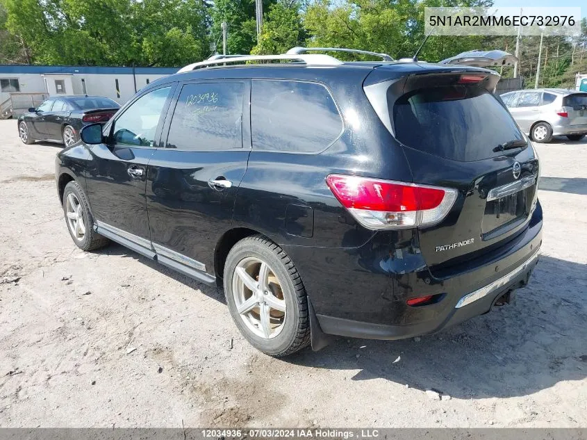 2014 Nissan Pathfinder S/Sv/Sl/Platinum VIN: 5N1AR2MM6EC732976 Lot: 12034936