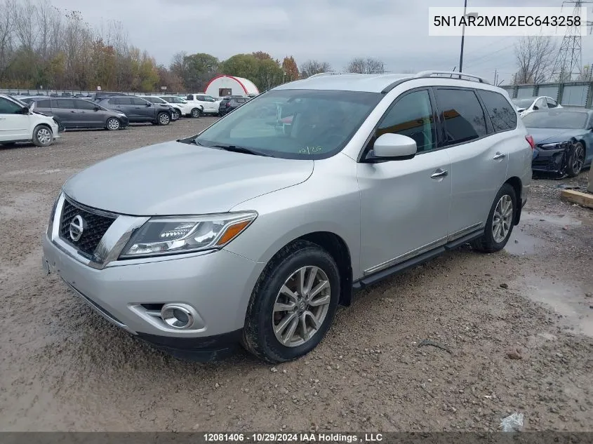 2014 Nissan Pathfinder VIN: 5N1AR2MM2EC643258 Lot: 12081406