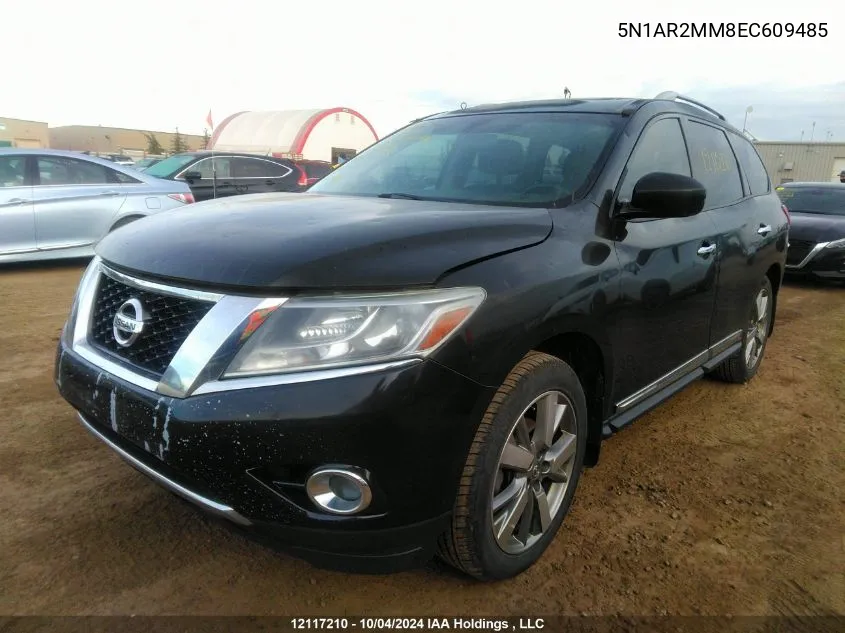 2014 Nissan Pathfinder S/Sv/Sl/Platinum VIN: 5N1AR2MM8EC609485 Lot: 12117210