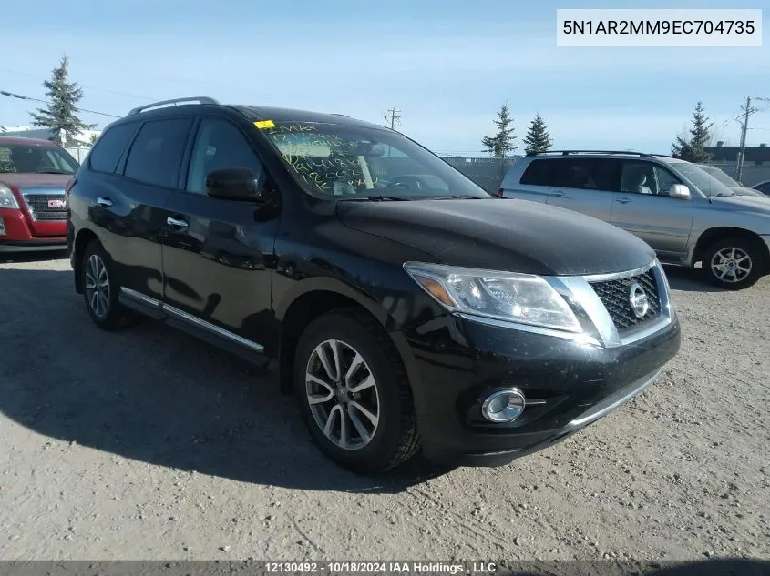 2014 Nissan Pathfinder VIN: 5N1AR2MM9EC704735 Lot: 12130492