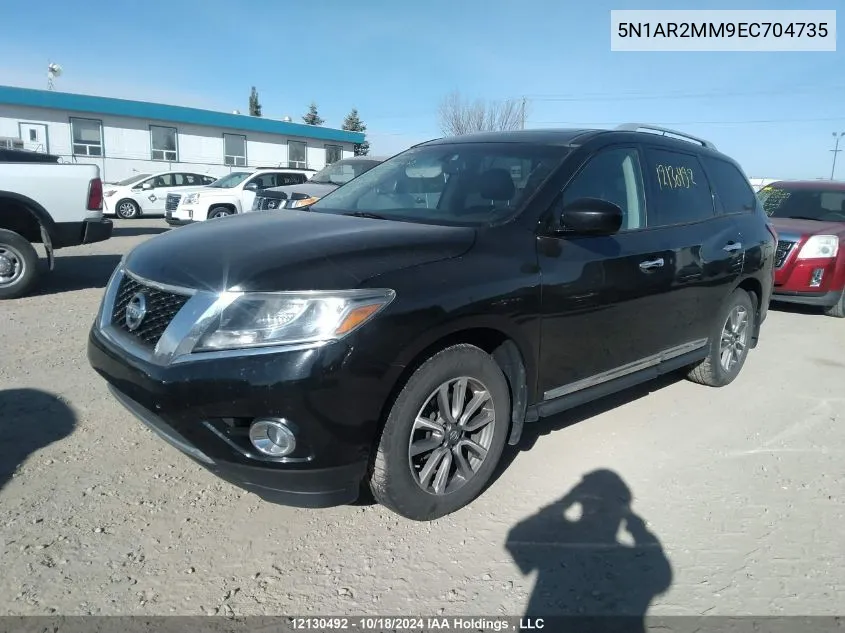 2014 Nissan Pathfinder VIN: 5N1AR2MM9EC704735 Lot: 12130492