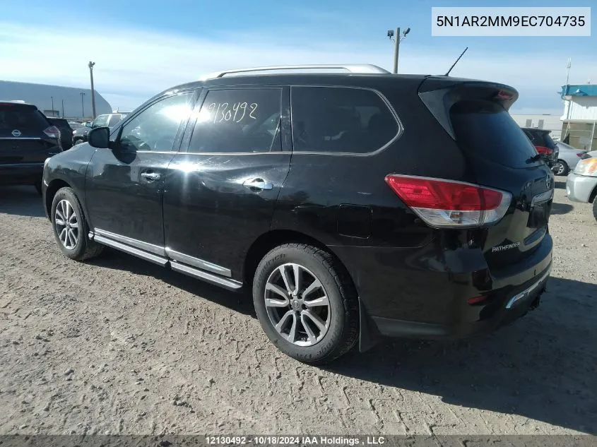 2014 Nissan Pathfinder VIN: 5N1AR2MM9EC704735 Lot: 12130492