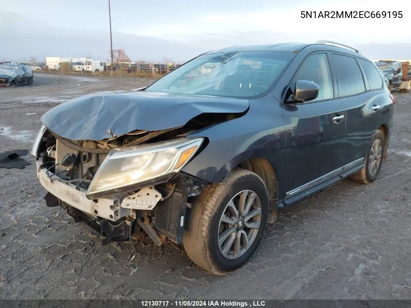 5N1AR2MM2EC669195 2014 Nissan Pathfinder