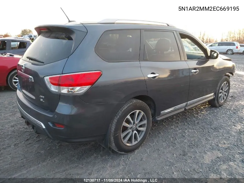 5N1AR2MM2EC669195 2014 Nissan Pathfinder