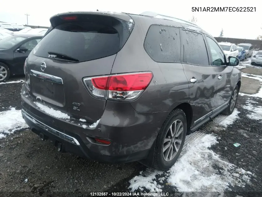 2014 Nissan Pathfinder VIN: 5N1AR2MM7EC622521 Lot: 12132557