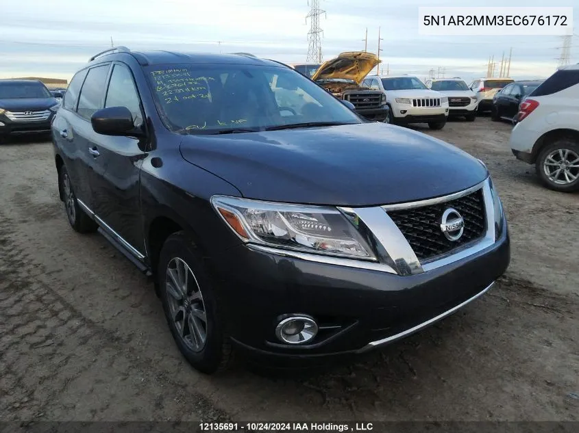 5N1AR2MM3EC676172 2014 Nissan Pathfinder