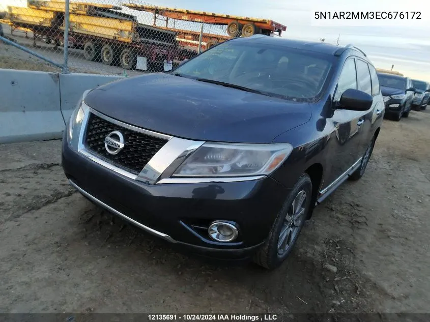 2014 Nissan Pathfinder VIN: 5N1AR2MM3EC676172 Lot: 12135691