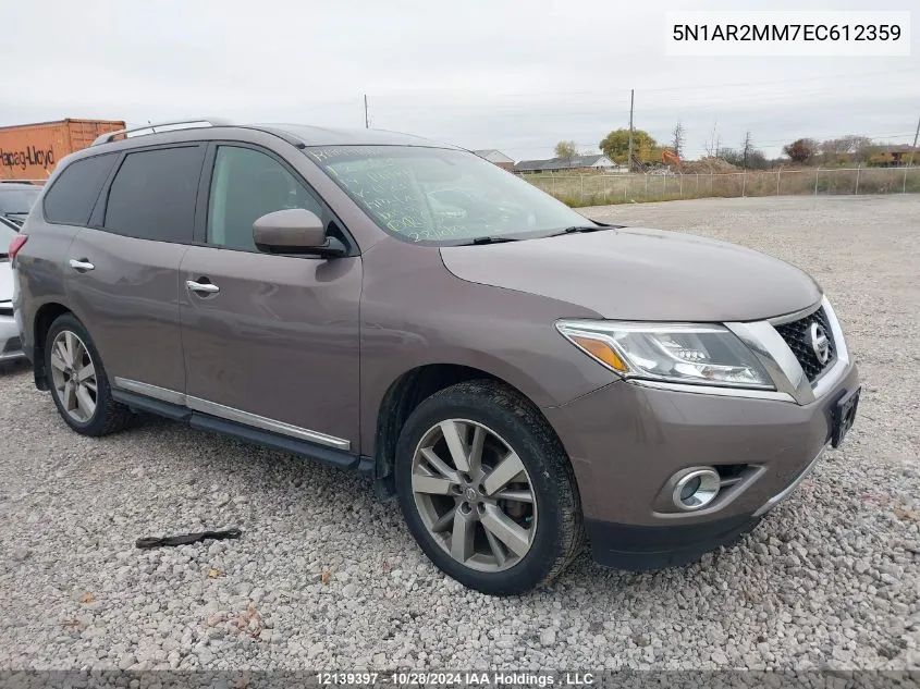 2014 Nissan Pathfinder VIN: 5N1AR2MM7EC612359 Lot: 12139397