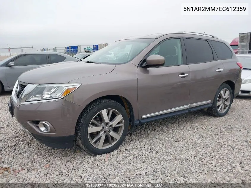 2014 Nissan Pathfinder VIN: 5N1AR2MM7EC612359 Lot: 12139397