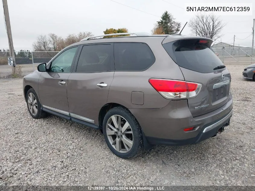 2014 Nissan Pathfinder VIN: 5N1AR2MM7EC612359 Lot: 12139397