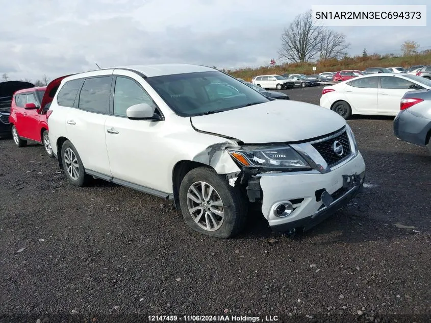 2014 Nissan Pathfinder VIN: 5N1AR2MN3EC694373 Lot: 12147459