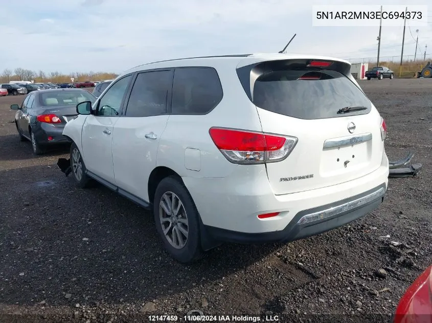 2014 Nissan Pathfinder VIN: 5N1AR2MN3EC694373 Lot: 12147459