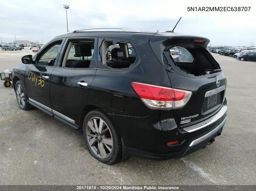 5N1AR2MM2EC638707 2014 Nissan Pathfinder Platinum