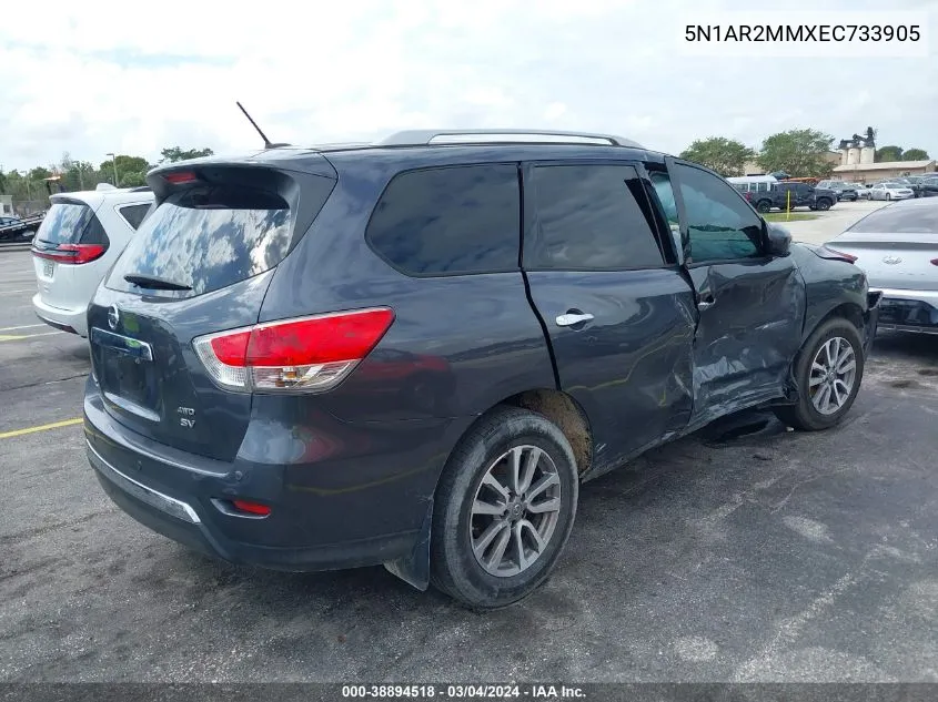 5N1AR2MMXEC733905 2014 Nissan Pathfinder Sv