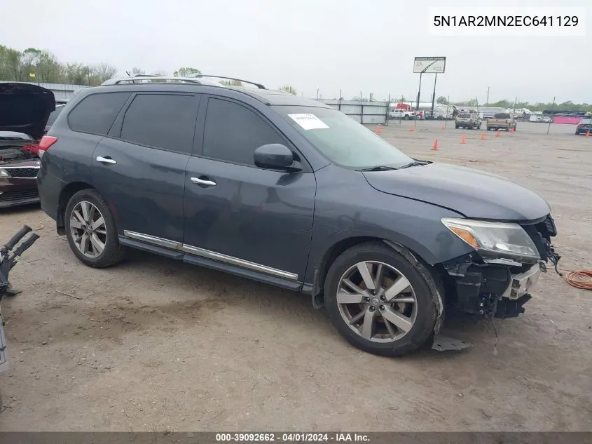 2014 Nissan Pathfinder Platinum VIN: 5N1AR2MN2EC641129 Lot: 39092662