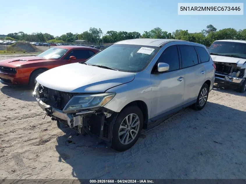 5N1AR2MN9EC673446 2014 Nissan Pathfinder S