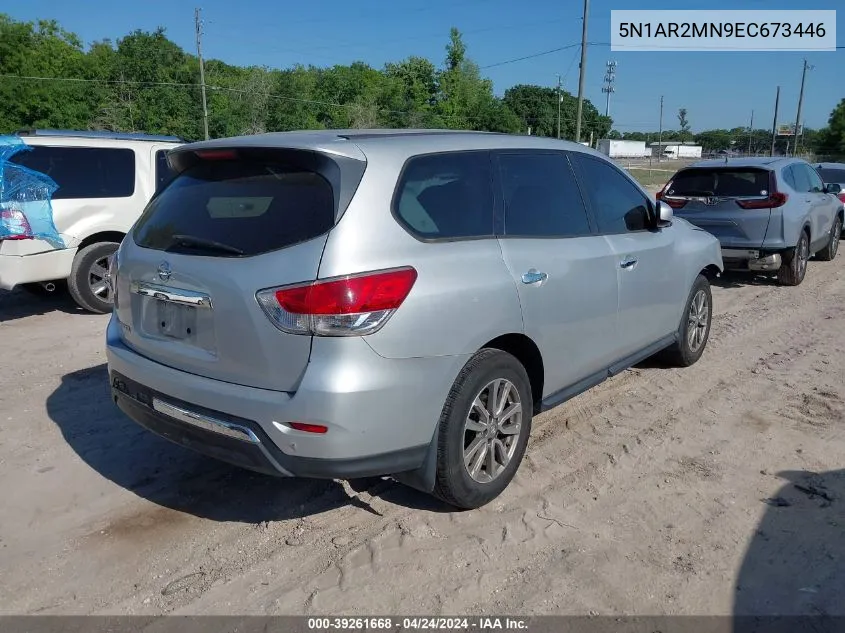 5N1AR2MN9EC673446 2014 Nissan Pathfinder S