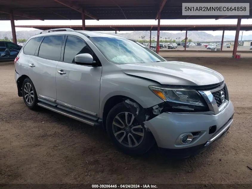 2014 Nissan Pathfinder Sl VIN: 5N1AR2MN9EC664858 Lot: 39286445