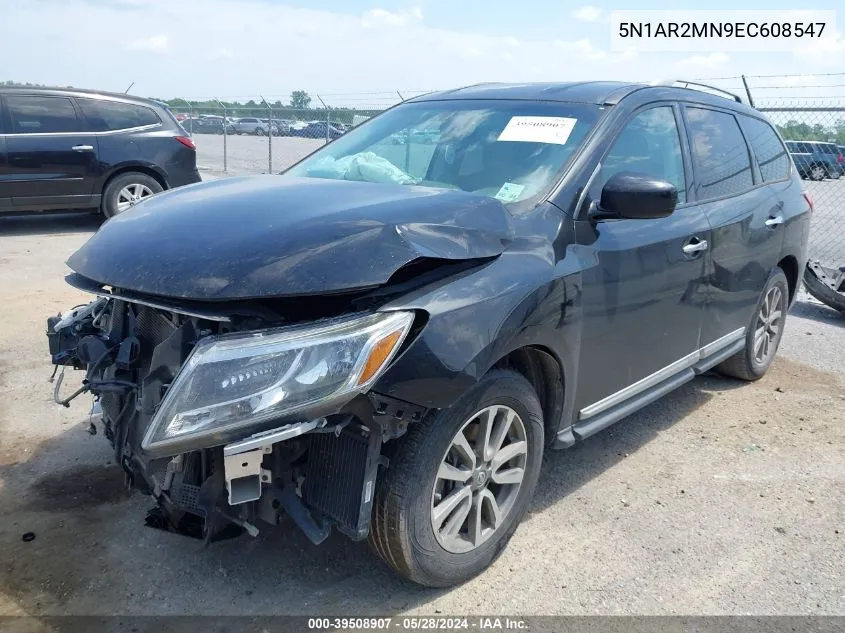 2014 Nissan Pathfinder Sl VIN: 5N1AR2MN9EC608547 Lot: 39508907