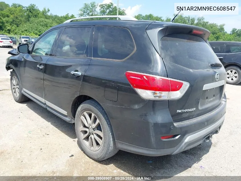 2014 Nissan Pathfinder Sl VIN: 5N1AR2MN9EC608547 Lot: 39508907