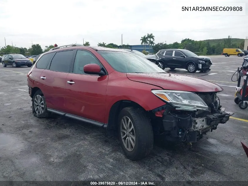 2014 Nissan Pathfinder Sv VIN: 5N1AR2MN5EC609808 Lot: 39575820