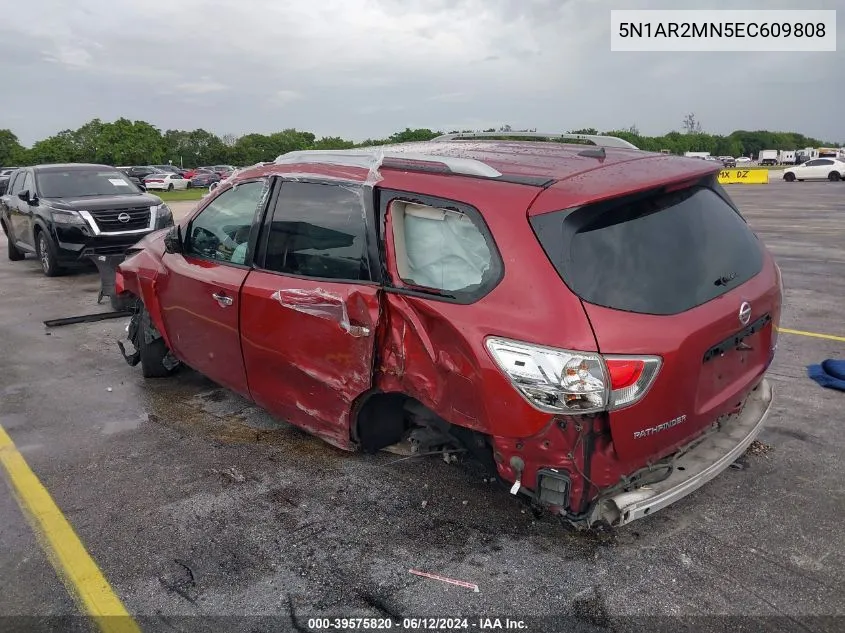 2014 Nissan Pathfinder Sv VIN: 5N1AR2MN5EC609808 Lot: 39575820