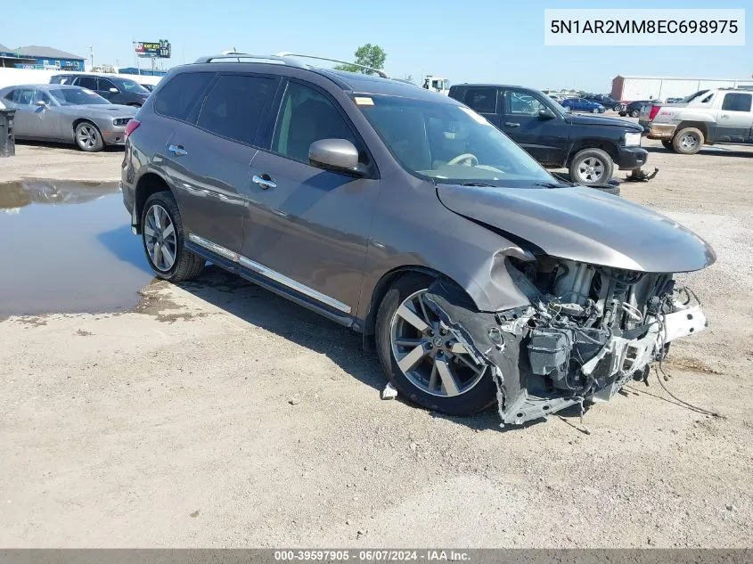 2014 Nissan Pathfinder Platinum VIN: 5N1AR2MM8EC698975 Lot: 39597905