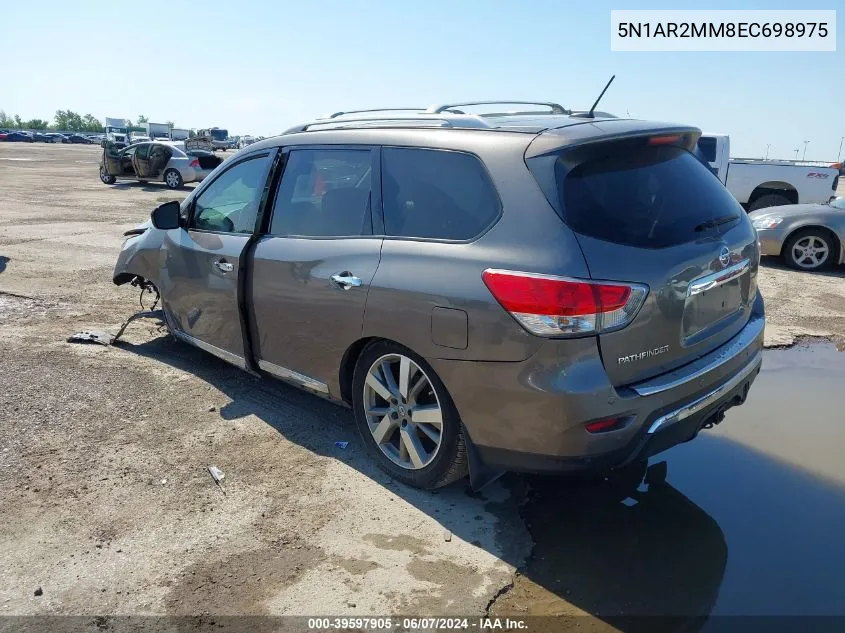 2014 Nissan Pathfinder Platinum VIN: 5N1AR2MM8EC698975 Lot: 39597905