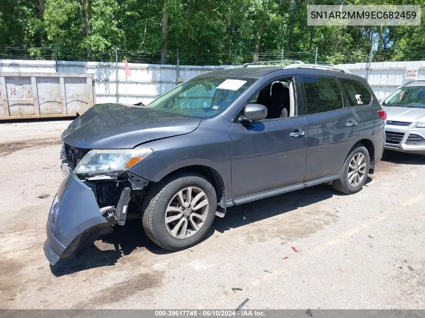 2014 Nissan Pathfinder Sv VIN: 5N1AR2MM9EC682459 Lot: 39617745