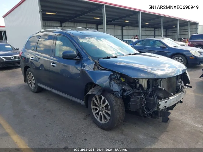 5N1AR2MNXEC690949 2014 Nissan Pathfinder Sv