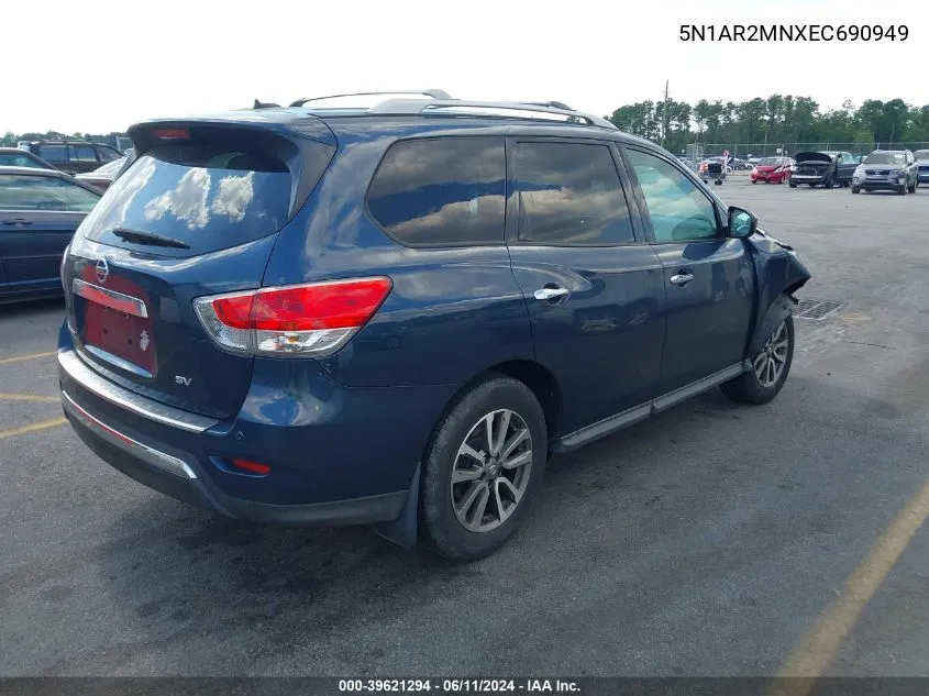 5N1AR2MNXEC690949 2014 Nissan Pathfinder Sv