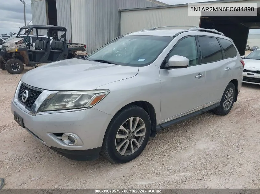 2014 Nissan Pathfinder Sl VIN: 5N1AR2MN6EC684890 Lot: 39679579