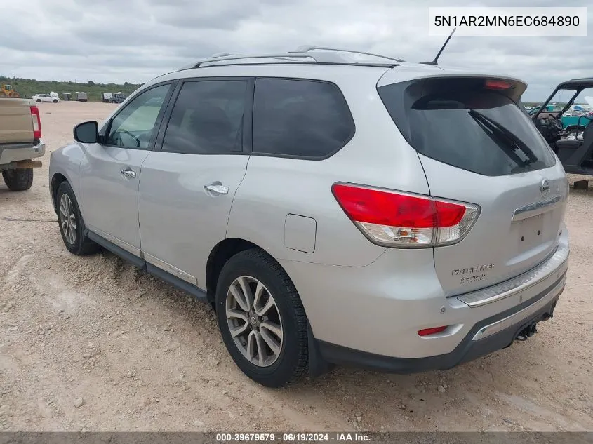 2014 Nissan Pathfinder Sl VIN: 5N1AR2MN6EC684890 Lot: 39679579