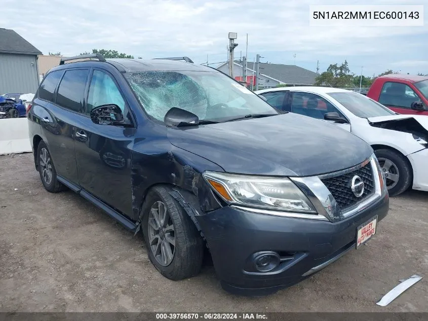 5N1AR2MM1EC600143 2014 Nissan Pathfinder S