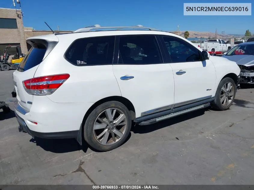 5N1CR2MN0EC639016 2014 Nissan Pathfinder Hybrid Platinum