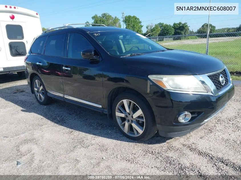 2014 Nissan Pathfinder Platinum VIN: 5N1AR2MNXEC608007 Lot: 39780259